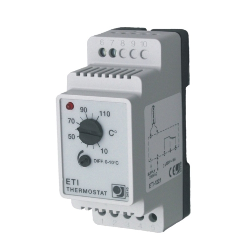 Termostat  ETI/F-1221, včetně čidla