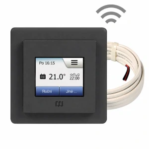 Treo H WiFi, termostat s dotykovým displejem (prostor+podlaha), české menu,antracit