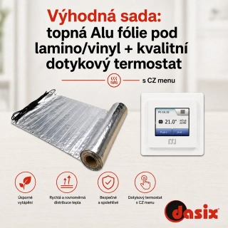 Sada topná fólie+termostat: HML 1m2/80W+termostat TREO H 225