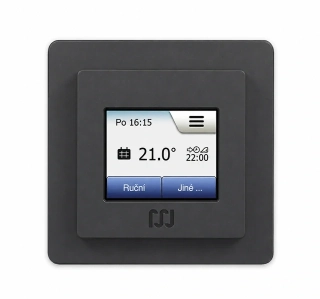 Treo H Touch 225, termostat s dotykovým displejem (prostor+podlaha), české menu, antracit